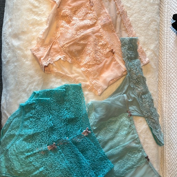 7pack peach and aqua panty collection - Picture 1 of 3